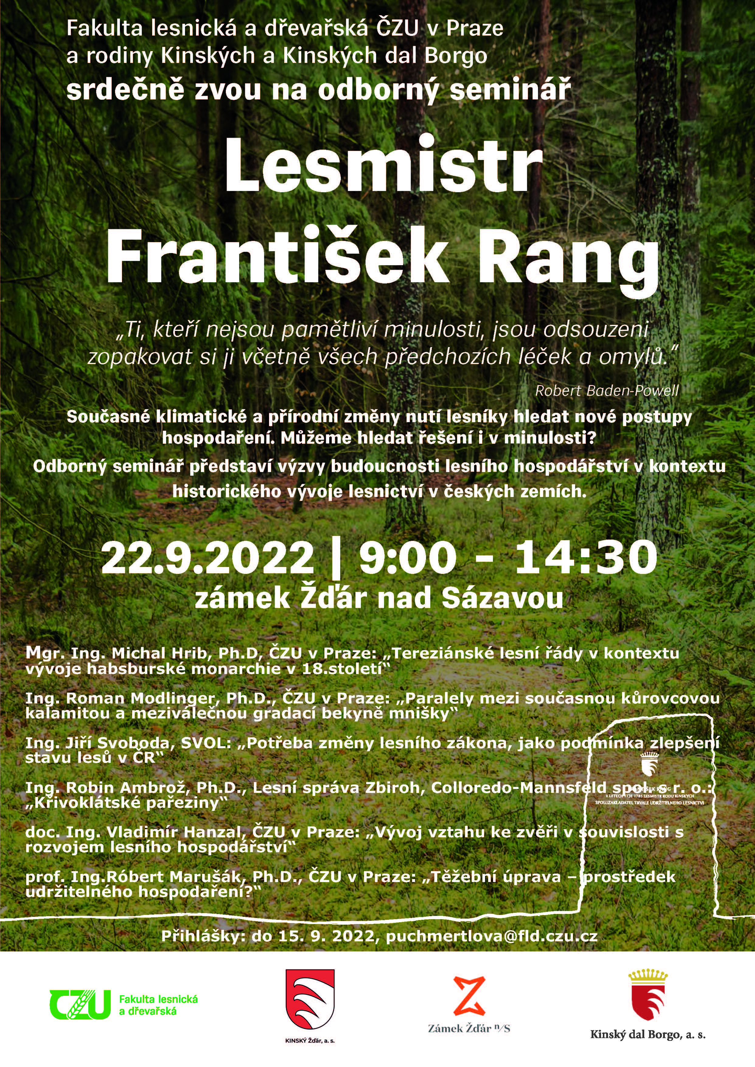 Odborný seminář Lesmistr Rang